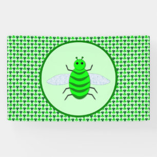 Lona Día de San Patricio Abeja y Tréboles