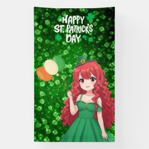 Lona Día de San Patricio lindo, clase de anime irlandés