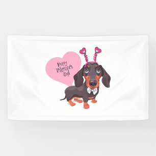 Lona Día de San Valentín del perro