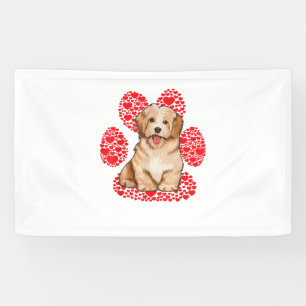 Lona Día de San Valentín hayanés Dog Love Paw