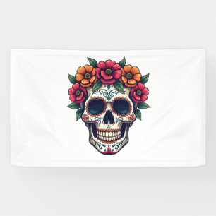 Lona Día del Azúcar Muerto - Día de los Muertos S