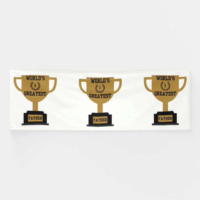 Lona Día del Padre del Mundo Banner de Vinilo 4x12 (Horizontal)