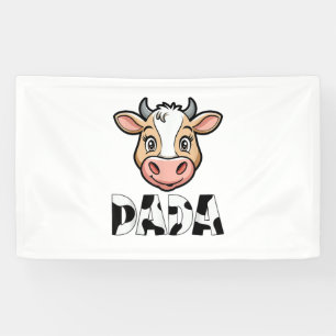 Lona Día del padre del patrón de vaca de impresión de v