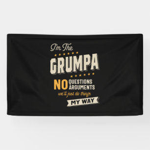 Lona Día del padre   Grumpa Way Funny Grandpa