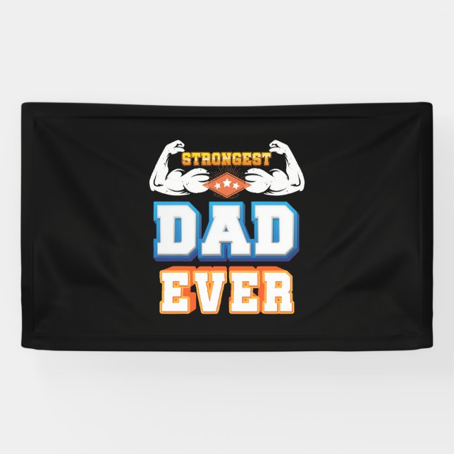 Lona Día del padre | Papá más fuerte que nunca (Horizontal)