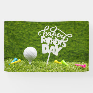 Lona Día del Padre para los golfistas con la pelota de