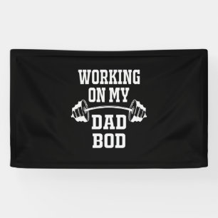 Lona Día del padre   Trabajar En Mi Bod De Papá