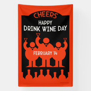 Lona Día del vino de bebida