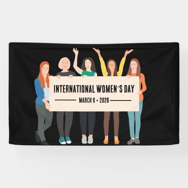 Lona Día Internacional de la Mujer (Horizontal)