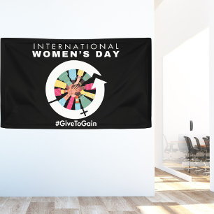 Lona Día Internacional de la Mujer 2026 Dar para Ganar