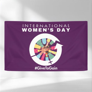 Lona Día Internacional de la Mujer 2026 Dar para Ganar