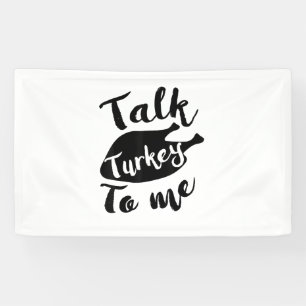 Lona Diablos de Acción de Gracias, Turquía me dice 'Shi