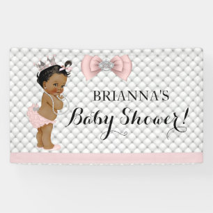 Lona Diamante Brillo Étnica Princesa Niña Rosa