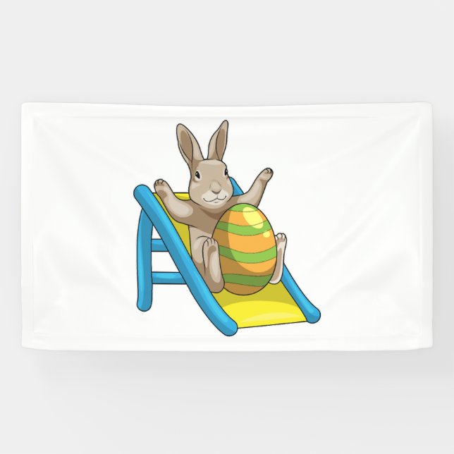 Lona Diapositiva de huevo Bunny Easter Easter (Horizontal)