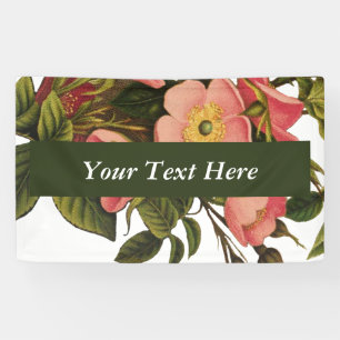 Lona Dibujo de Rosa antiguo de época elegante