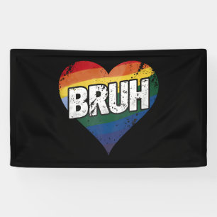 Lona Dicho divertido del meme Bruh Saludo de hermano Or