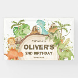 Lona Dinosaurios Cute Birthday Baby Shower fondo