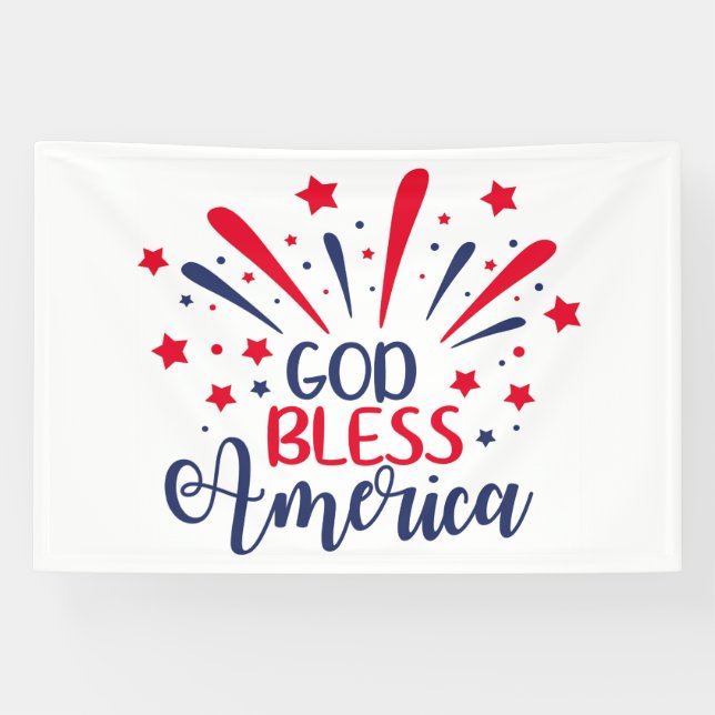 Lona Dios bendiga a Estados Unidos - Un tributo estrell (Horizontal)