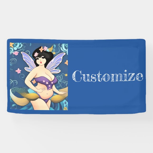 Lona Diosa de hadas de figura completa Thunder_Cove (Horizontal)