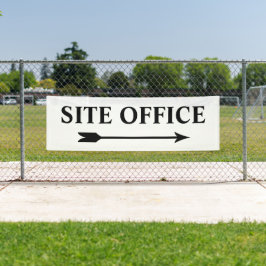 Lona Dirección de la oficina del sitio de construcción