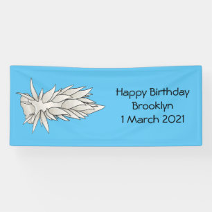 Lona Dirona albolineata nudibranch personalizado ilustr