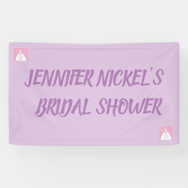 Lona Diseñar sus propios banners para BRIDAL SHOWER (Horizontal)