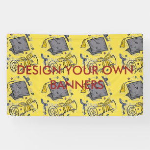 Lona Diseñar sus propios banners para GRADUATION PARTI