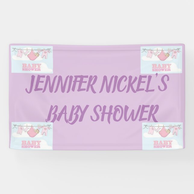 Lona Diseñe sus propios banners para BRIDAL SHOWER (Horizontal)