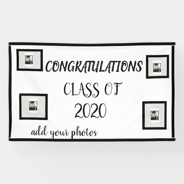 Lona Diseñe sus propios banners para la graduación (Horizontal)