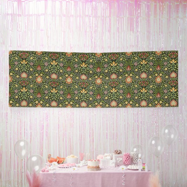 Lona Diseño botánico floral persa de William Morris (Fiesta)