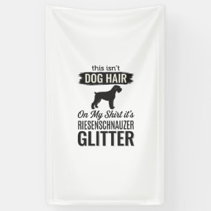 Lona Diseño de amante de perro divertido con brillo Rie