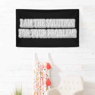 Lona Diseño de arte lindo sobre "SOY LA SOLUCIÓN" Compr