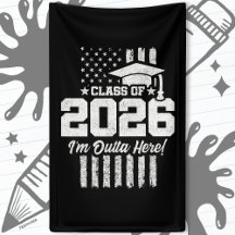 Diseño de bandera angustiado para la graduación de