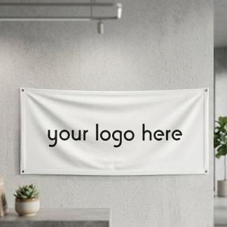 Lona Diseño de banner de logotipo de tienda de negocios