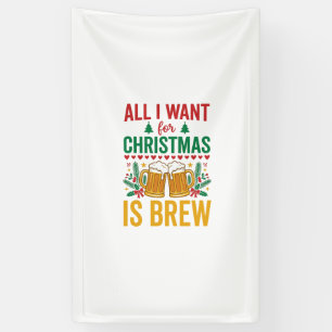 Lona Diseño de Bebida Navideña Christmas Brew