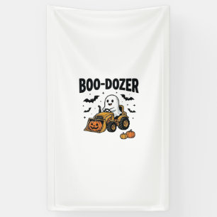 Lona Diseño de Bulldozer Fantasma de Halloween Boo-Doze