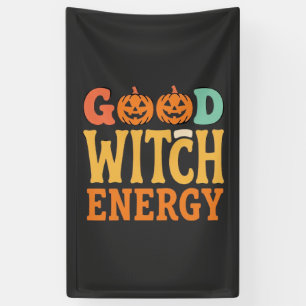 Lona Diseño de calabaza de Halloween con energía de bru