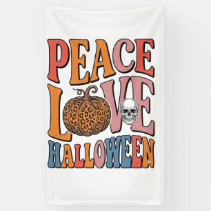 Lona Diseño de calavera de calabaza de Halloween de amo