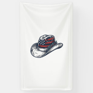Lona Diseño de camisa de flor de sombrero de vaquero pa
