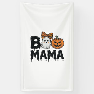 Lona Diseño de camiseta Boo Mama Halloween Fantasma Cal