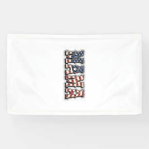 Lona Diseño de camiseta con letra Vintage Patriotic Mam