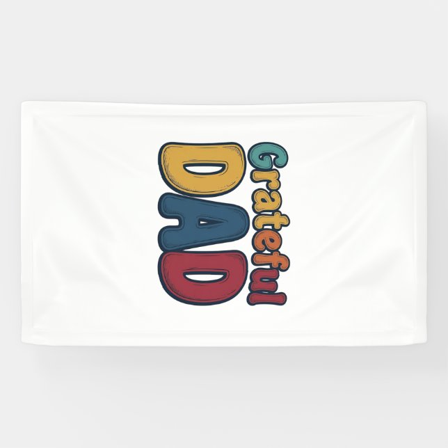 Lona Diseño de camiseta con letras burbuja retro de Pap (Horizontal)