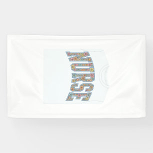 Lona Diseño de camiseta con letras de equipo universita