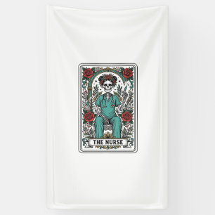 Lona Diseño de camiseta de carta de tarot de enfermera