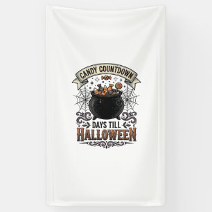 Lona Diseño de camiseta de cuenta regresiva de dulces d
