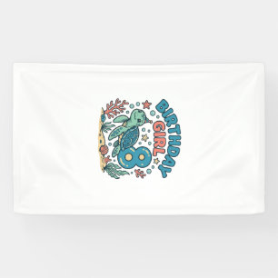Lona Diseño de camiseta de cumpleaños Tortuga marina ch