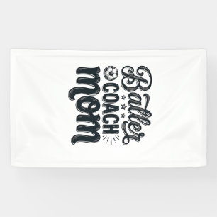 Lona Diseño de camiseta de fútbol vintage de mamá entre