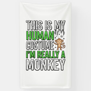 Lona Diseño de camiseta de Halloween de disfraz de mono
