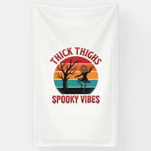 Lona Diseño de camiseta de Halloween Vibraciones espelu