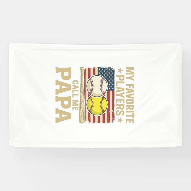 Lona Diseño de camiseta de jugadores de béisbol y sóftb (Horizontal)